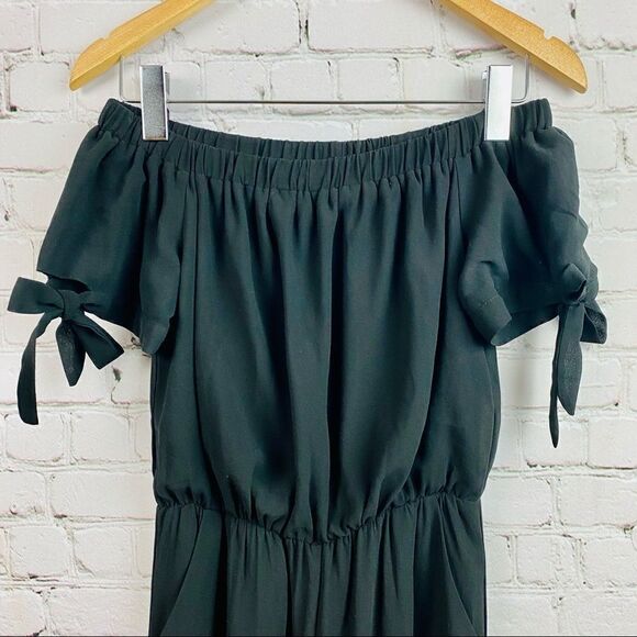 Gianni Bini Lillian Black Off Shoulder Jumpsuit - Picture 4 of 8